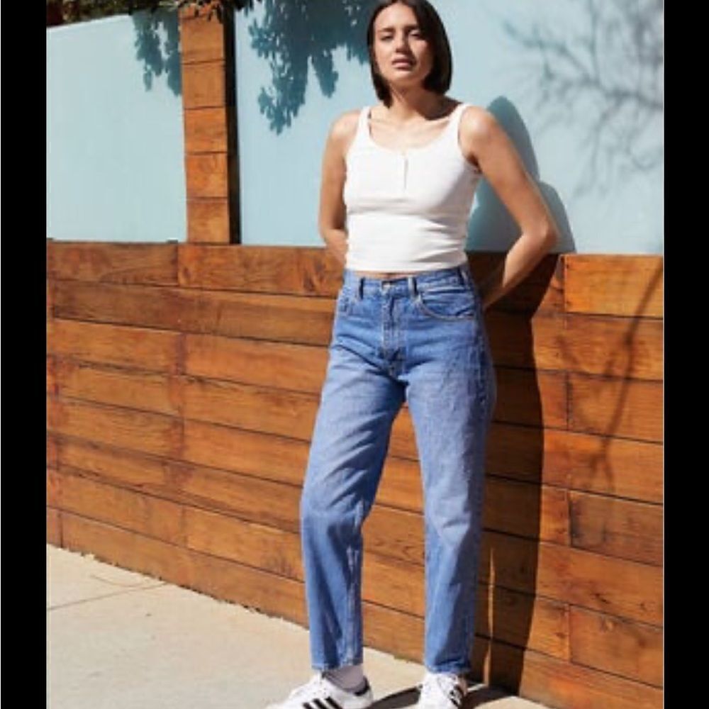 John Galt Light Blue Straight Leg Jeans brandy Melville
